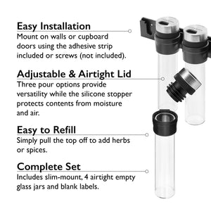 Cole & Mason Shadwell Slim-Mount Spice Storage product image 65.