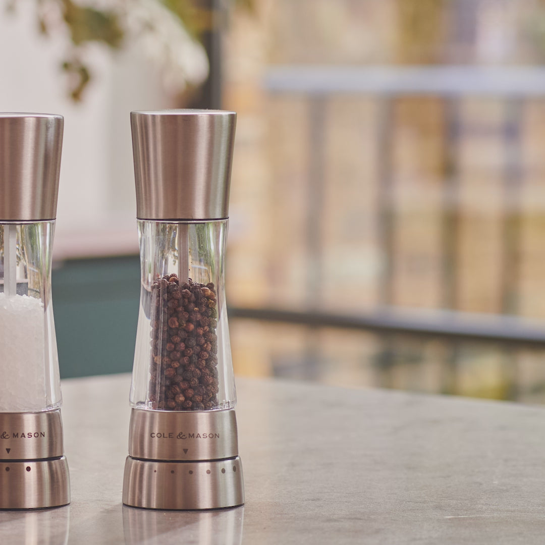 Cole & Mason Derwent Forest Wood Salt & Pepper Mills – Adjustable