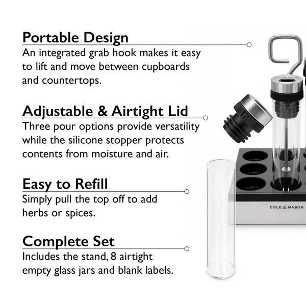 Cole & Mason Shadwell Countertop Spice Storage product image 59.